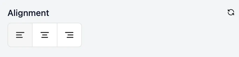 horizontal align Field