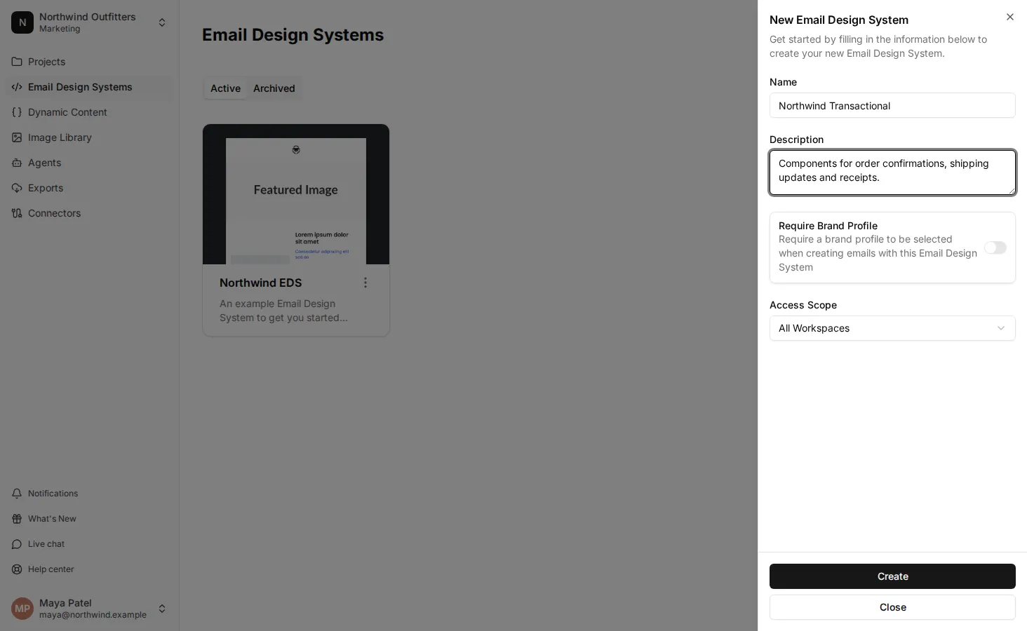 Creating a new Email Design System