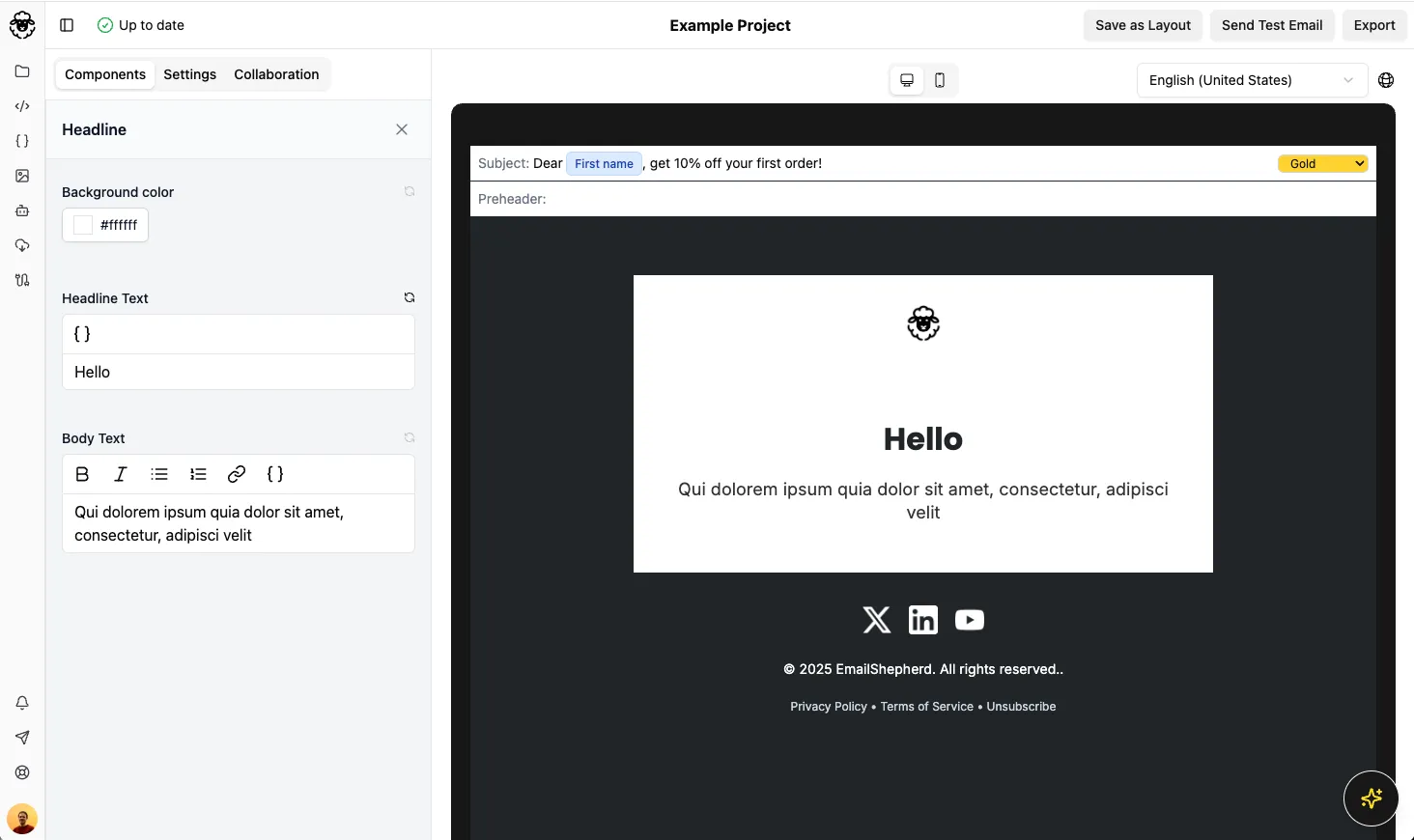 Personalization Tag Insert