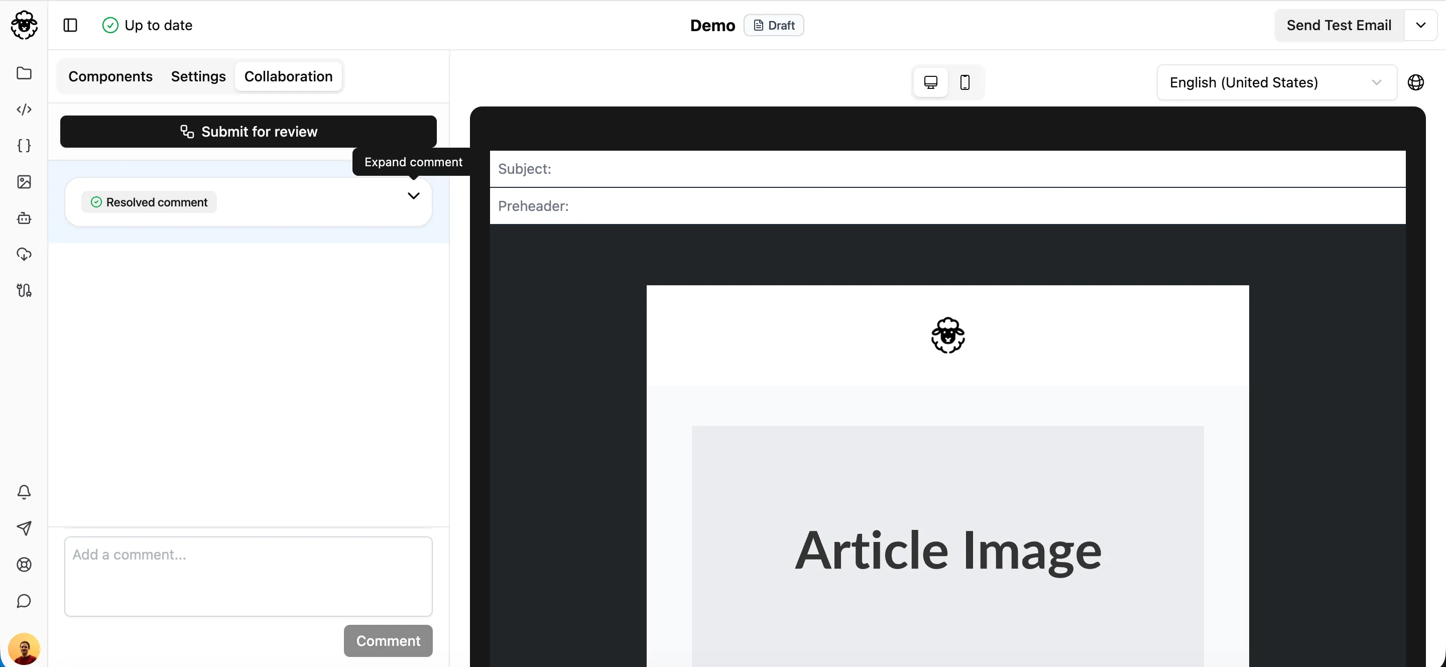 Resolving a comment thread