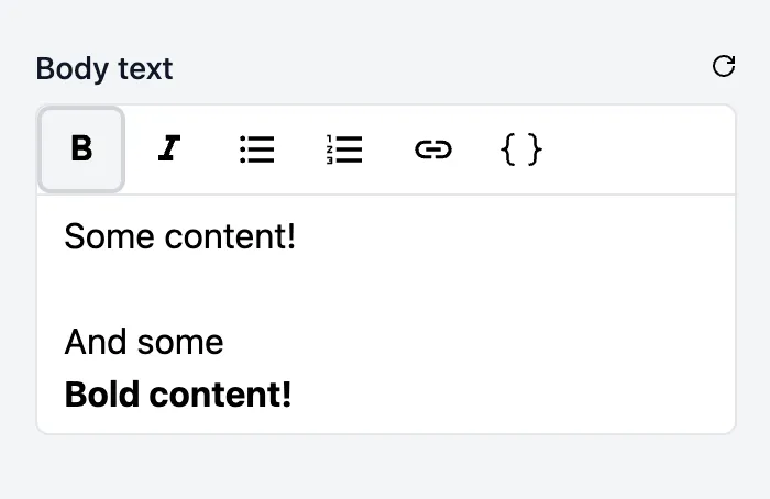 richText Field